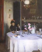 John Singer Sargent The Breakfast Table (mk18) oil painting